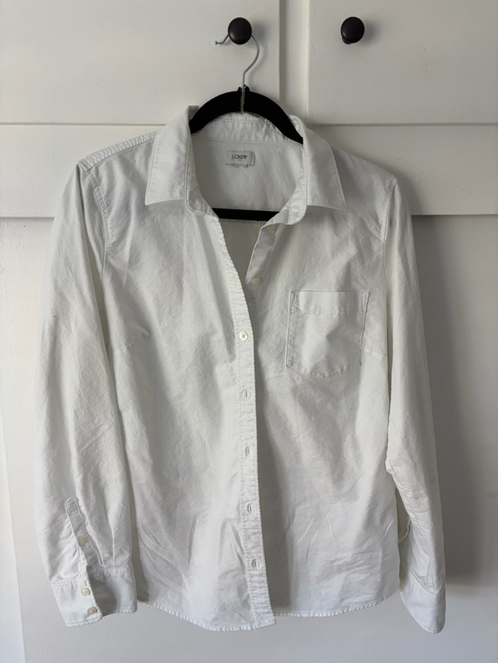 J. Crew Women’s White Button-Down Oxford Shirt